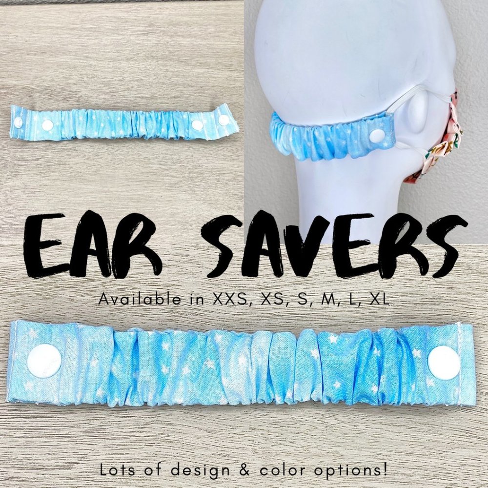 THE BEST EAR SAVERS Multiple Sizes Blue Stars